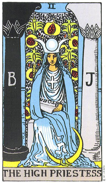 Image result for THE HIGH PRIESTESS TAROT