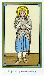 Card from Tarot of the Saints Deck - Tarot decks art, The lovers tarot,  Tarot