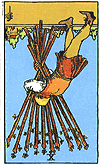 [picture of 10 of Wands Reversed]
